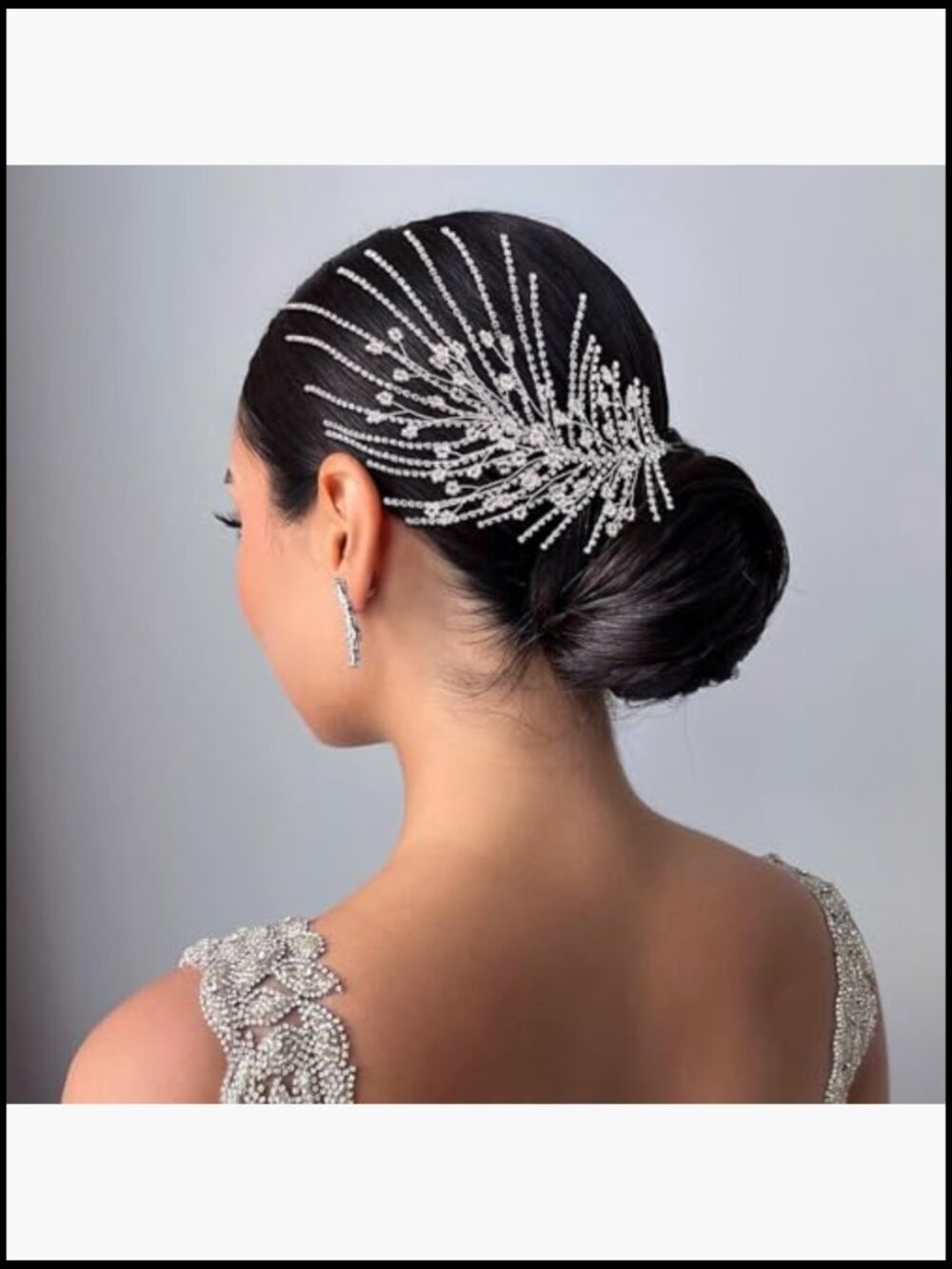 Crystal Bridal Headband Rhinestone Wedding Hair Accessory Bridesmaid Tiara - Picture 4 of 6